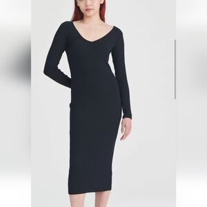 Naadam Classic Black Long Sleeve Dress